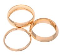 KJHBV Pulseras de Brazalete Dorado Apilables de Hierro, Diseño Minimalista y Único Forma de Círculo Liso, Pulsera de Declaración para Mujeres y Chicas en Ocasiones Casuales y Formales,