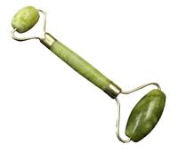 KJHBV Rodillo de Jade Natural para Masaje Facial, Herramienta Ligera para Aliviar Hinchazón y Moldear el Rostro Material Auténtico de Jade