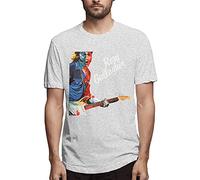 KJHBVND Camisa corta de algodón Rory-Gallagher para hombre, gris, 50