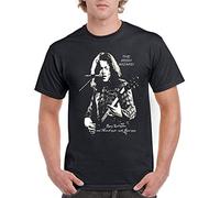KJHBVND Camisas Rory Gallagher para hombre, casual, suave, cuello redondo, camisetas gráficas, Negro, 46