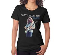 KJHBVND Camisetas Rory-Gallagher Blues para mujer, color negro, Como se muestra en la imagen, 46