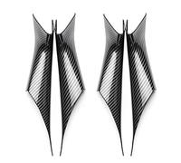 KJHOPY Accesorios Coche Manija Interior Puerta Reposabrazos Cubierta Protectora Para BMW Serie 5 G30 G38 2018-2019(4pcs carbon texture)