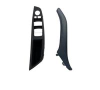 KJHOPY Conjunto De Manija Interior Puerta Volante Derecha Para BMW Serie 5 F10 F11 F18 520 523 530 2010-2017(Black 2pcs)