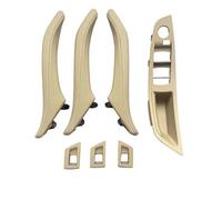 KJHOPY Conjunto Manija Reposabrazos Puerta Interior Izquierda Derecha Coche Para BMW Serie 5 F10 520i 523i 528i 535i(RHD Beige)