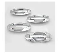 KJHOPY Cubiertas Cromadas Manija Puerta ABS Embellecedor + Pegatina Cuenco Para Hyundai Para Santa Fe 2001 2002 2003 2004 2005 2006