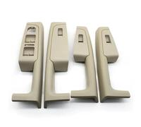 KJHOPY Embellecedor Manija Puerta Interior Coche Marco Reposabrazos Para Skoda Para Superb 2008-2013(4PCS Beige)