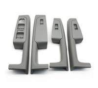 KJHOPY Embellecedor Manija Puerta Interior Coche Marco Reposabrazos Para Skoda Para Superb 2008-2013(4PCS Gray)
