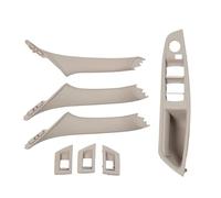 KJHOPY Embellecedor Manija Puerta Interior Delantera Trasera Para BMW Serie 5 F10/F18 2010-2017 528 530(RHD Oyster 7pcs)