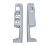 KJHOPY Embellecedor Panel Control Interruptor Marco Reposabrazos Manija Interior Coche Para Skoda Para Superb 2008-2013(Grey front)