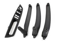 KJHOPY Embellecedor Panel Interior Manija Puerta Coche Cubierta Reposabrazos Para BMW X5 X6 E70 E71 E72 2007-2014(LHD Black set)