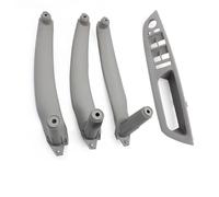 KJHOPY Embellecedor Panel Interior Manija Puerta Coche Cubierta Reposabrazos Para BMW X5 X6 E70 E71 E72 2007-2014(RHD Gray set)