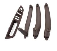 KJHOPY Embellecedor Panel Interior Manija Puerta Coche Cubierta Reposabrazos Para BMW X5 X6 E70 E71 E72 2007-2014(LHD Moka set)