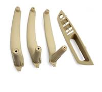 KJHOPY Embellecedor Panel Interior Manija Puerta Coche Cubierta Reposabrazos Para BMW X5 X6 E70 E71 E72 2007-2014(RHD Beige set)