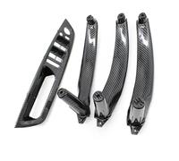 KJHOPY Embellecedor Panel Interior Manija Puerta Coche Cubierta Reposabrazos Para BMW X5 X6 E70 E71 E72 2007-2014(LHD Carbon set)
