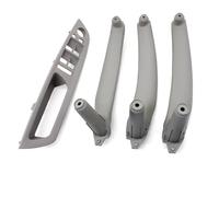 KJHOPY Embellecedor Panel Interior Manija Puerta Coche Cubierta Reposabrazos Para BMW X5 X6 E70 E71 E72 2007-2014(LHD Gray set)