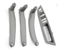 KJHOPY Embellecedor Panel Interior Manija Puerta Reposabrazos Delantero Coche para BMW X5 X6 E70 E71 E72 2007-2013(RHD Set Gray)