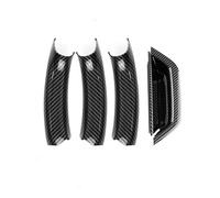 KJHOPY Embellecedor Panel Manija Puerta Interior Coche Color Para BMW X3 X4 F25 F26 Años 2010-2017(Carbon style set)