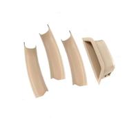 KJHOPY Embellecedor Panel Manija Puerta Interior Coche Para BMW X3 X4 F25 F26 2010-2017(LHD Beige)