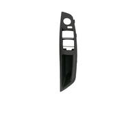 KJHOPY Embellecedor Panel Reposabrazos Tirador Puerta Interior Botón Plegado Espejo para BMW Serie 5 F10 F11 2010-2017(LHD Black)