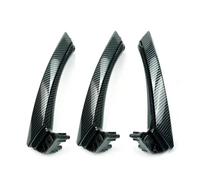 KJHOPY Juego Completo Manijas Interiores Puerta De 3 Pasajeros LHD RHD Para BMW Serie 3 E90 316i 318i 320 325(RHD SET Carbon Fiber)