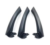 KJHOPY Juego Completo Manijas Interiores Puerta De 3 Pasajeros LHD RHD Para BMW Serie 3 E90 316i 318i 320 325(RHD SET Black)