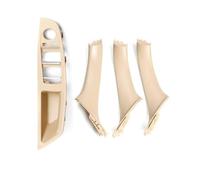KJHOPY Juego Manijas Repuesto Panel Reposabrazos Puerta Interior Coche Para BMW Serie 5 F11 F18 523i 535i(Beige LHD*4)