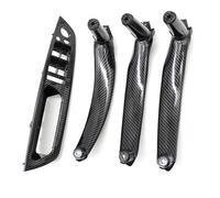 KJHOPY Kit Tirador Puerta Interior Coche Piezas Repuesto para BMW X5 X6 E70 E71 2007-2013(LHD Set Carbon Fiber)