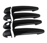 KJHOPY manija puerta exterior 4 Unids/set Cubierta De Manija Puerta Negra Brillante Adornos Para E87 E90 E91 E92 E93 F30 X1 X2 X3 X4 X6 Accesorios Plástico ABS Para Coche