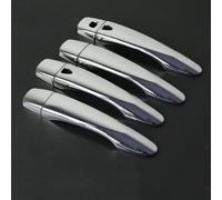 KJHOPY manija puerta exterior Cubierta Exterior Del Coche, Protector De Manija Puerta Lateral, Protección Cromada Contra Arañazos Para Nissan X-trail T32 MK3 2014-2019 X Trail(Chrome A)