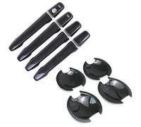 KJHOPY manija puerta exterior Pegatinas De Diseño Coche Para Mitsubishi Para Outlander Para Lancer ASX 2008-2020 Cubierta Protectora Manija Puerta Embellecedor Cuencos Exteriores(E)