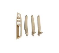 KJHOPY Manija Puerta Interior Coche Panel Cubierta Embellecedora Juego,Reposabrazos Para BMW E70 E71 E72 X5 X6 Serie(Model A LHD Beige)
