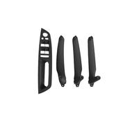 KJHOPY Manija Puerta Interior Coche Panel Cubierta Embellecedora Juego,Reposabrazos Para BMW E70 E71 E72 X5 X6 Serie(Model A LHD Black)