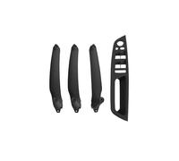 KJHOPY Manija Puerta Interior Coche Panel Cubierta Embellecedora Juego,Reposabrazos Para BMW E70 E71 E72 X5 X6 Serie(Model A RHD Black)