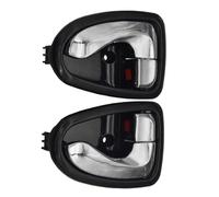 KJHOPY Manijas Interiores Puertas Delanteras Traseras Izquierdas Derechas Para Hyundai Para Accent 2000-2006(Black Chrome)