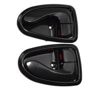 KJHOPY Manijas Interiores Puertas Delanteras Traseras Izquierdas Derechas Para Hyundai Para Accent 2000-2006(Negro)