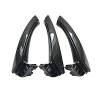 KJHOPY Reemplazo Cubierta Tirador Puerta Interior Coche Para BMW Serie 3 E90 E91 325 328i 2004-2012(LHD Fiber)