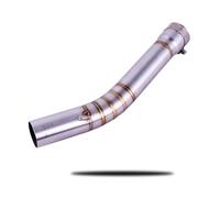 KJHOPY Sistema Escape Sistema Completo De Silenciador De Tubo Intermedio De Enlace De Motocicleta para Y&amaha YZF-R6 R6 1998-2005 Tubo De Escape Delantero De Silenciador De Motocicleta