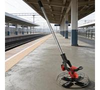 KJHYYPP Alisadora eléctrica de Paredes, Llana de Mano para hormigón, Cemento, mortero y Yeso, 6 velocidades Ajustables, Motor sin escobillas de 900 W, Barra Extensible de 130 cm, 20000 mAh