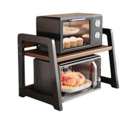 KJHZCE Estante de sobremesa Abierto, Organizador de mostrador de 2 Niveles for microondas, Moderno Estante de Almacenamiento for Cocina, Comedor y Sala de Estar.