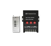 KJJFIPCXP Controlador de Siete Colores RF de 30 A con Carcasa de Hierro y 3/4 Teclas, CC 5-24 V, Apto for Tiras de Luces LED/FCOB RGB SMD 5050 2835(3key)