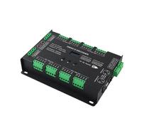 KJJFIPCXP Controlador DMX512 de 32 Canales, 12 V, 24 V, atenuación de Tira de Luces LED, decodificación de Luces de Escenario, programación, módulo Inteligente.