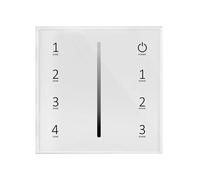 KJJFIPCXP Decodificador DMX512 Panel RF DMX512 Conmutación Maestra remota 1990 Control de atenuación Color único Color Doble RGB RGBW RGB + CCT LED(T11-1)