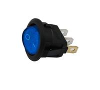 KJJFIPCXP Interruptor basculante Redondo for luz LED de Barco, 4 Piezas, KCD1-2, 12 V, 220 V, SPST, Encendido/Apagado, Controlador eléctrico KCD1.(Blue 4Pcs,220V)