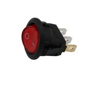 KJJFIPCXP Interruptor basculante Redondo for luz LED de Barco, 4 Piezas, KCD1-2, 12 V, 220 V, SPST, Encendido/Apagado, Controlador eléctrico KCD1.(Red 4Pcs,220V)