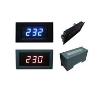 KJJFIPCXP Voltímetro Digital LED de CA de 30 a 500 V, medidor de Voltaje de CA de 110, 220, 230 y 380 V, medidor de Panel, Detector de Voltaje, Monitor de Voltaje.(Full-Closed (Red))