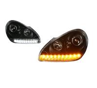 kjjukrhfs Faros Delanteros LED Para Cayenne 955 2003-2007 Conjunto FarosDelanteros LED DRL Completos Señal Para Automóvil Modificados Conjunto Faros Celanteros Coche