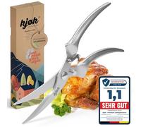 kjøk Tijera para Aves de Acero Inox. - para pollo, ganso y pato | Tijera de cocina multiuso para cortar aves de corral - Tijera de trinchar para pollo, ganso o pato - Ayudante de cocina
