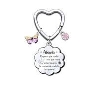 KJKJKJ Llavero Regalo para Abuela, Regalo Día de la Madre, Cumpleaños, Navidad, Abuela Original Personalizado, Acero Inoxidable (4)