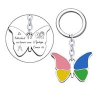 KJKJKJ Regalo Amigos, llaveros de amistad,Regalo Amiga,Llaveros Para Amigas,Hermanas Llaveros,Tu Mejor Amiga Regalo, Amigas Regalos de Cumpleaños,Regalo Graduación,Regalo Amigas Navidad (2-1)