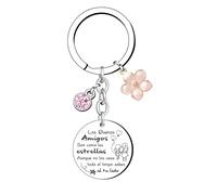 KJKJKJ Regalo de Buenos Amigos Regalo Amiga Llaveros Para Amigas y Hermanas Llaveros para Tu Mejor Amiga Regalo Amigas Originales Regalos de Cumpleaños Regalo Graduación Regalo Navidad (4)